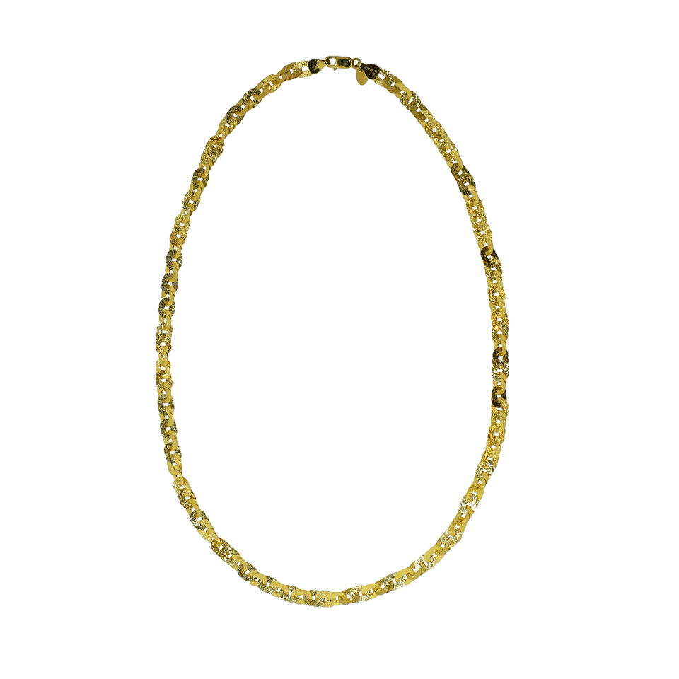 VICTOR VELYAN-Hammered And Woven Chain-YELLOW GOLD