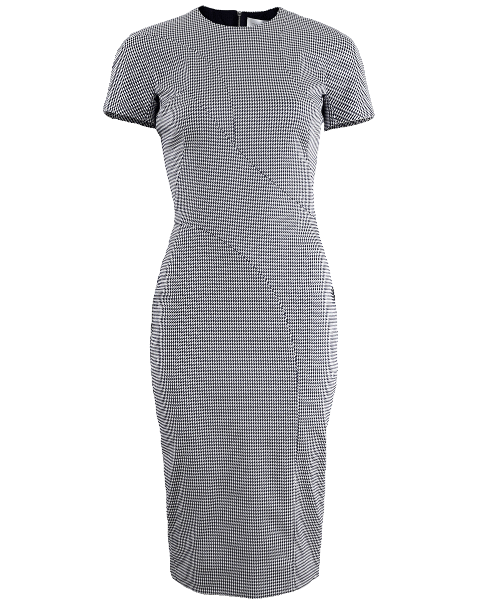 Houndstooth T-Shirt Dress CLOTHINGDRESSCASUAL VICTORIA BECKHAM   