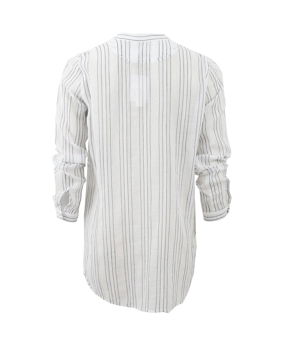 VINCE-Striped Tunic Blouse-