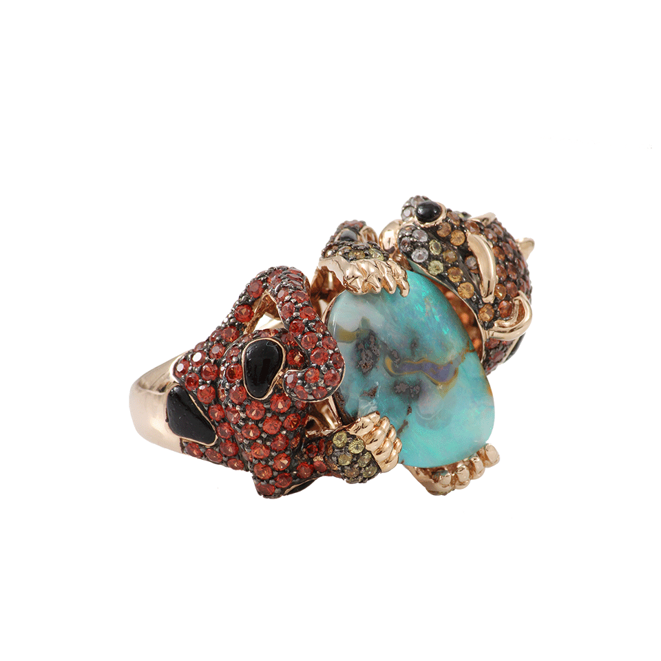 WENDY YUE-Opal Leopard Ring-ROSE GOLD