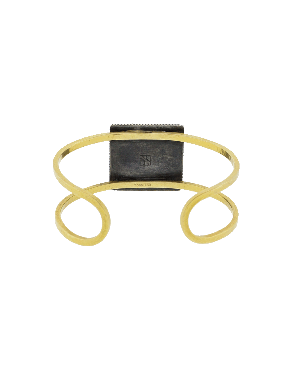 YOSSI HARARI-Small Libra Cuff Bracelet-YELLOW GOLD