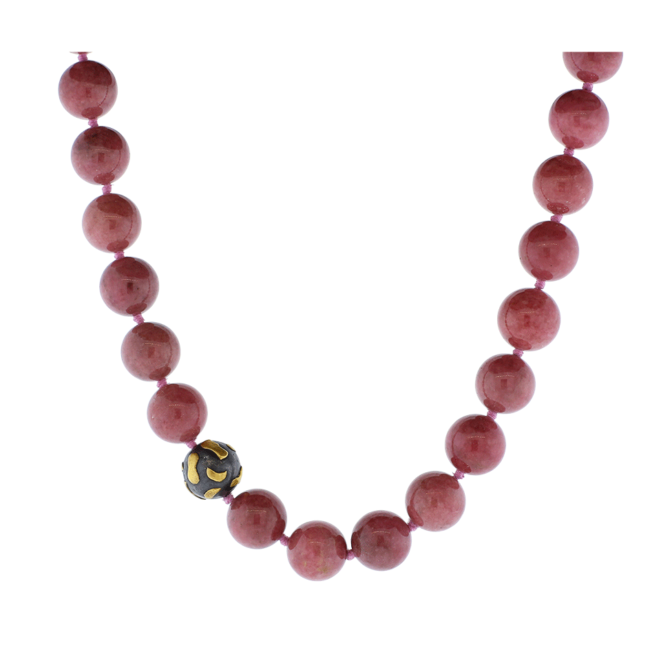 YOSSI HARARI-Libra Pink Beaded Necklace-GILVER