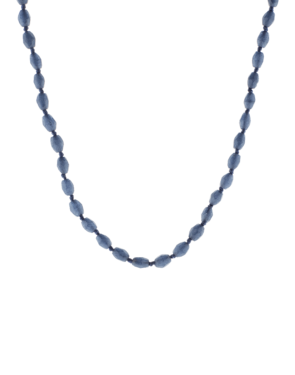 YOSSI HARARI-Roxanne Root Blue Sapphire Bead Necklace-GILVER