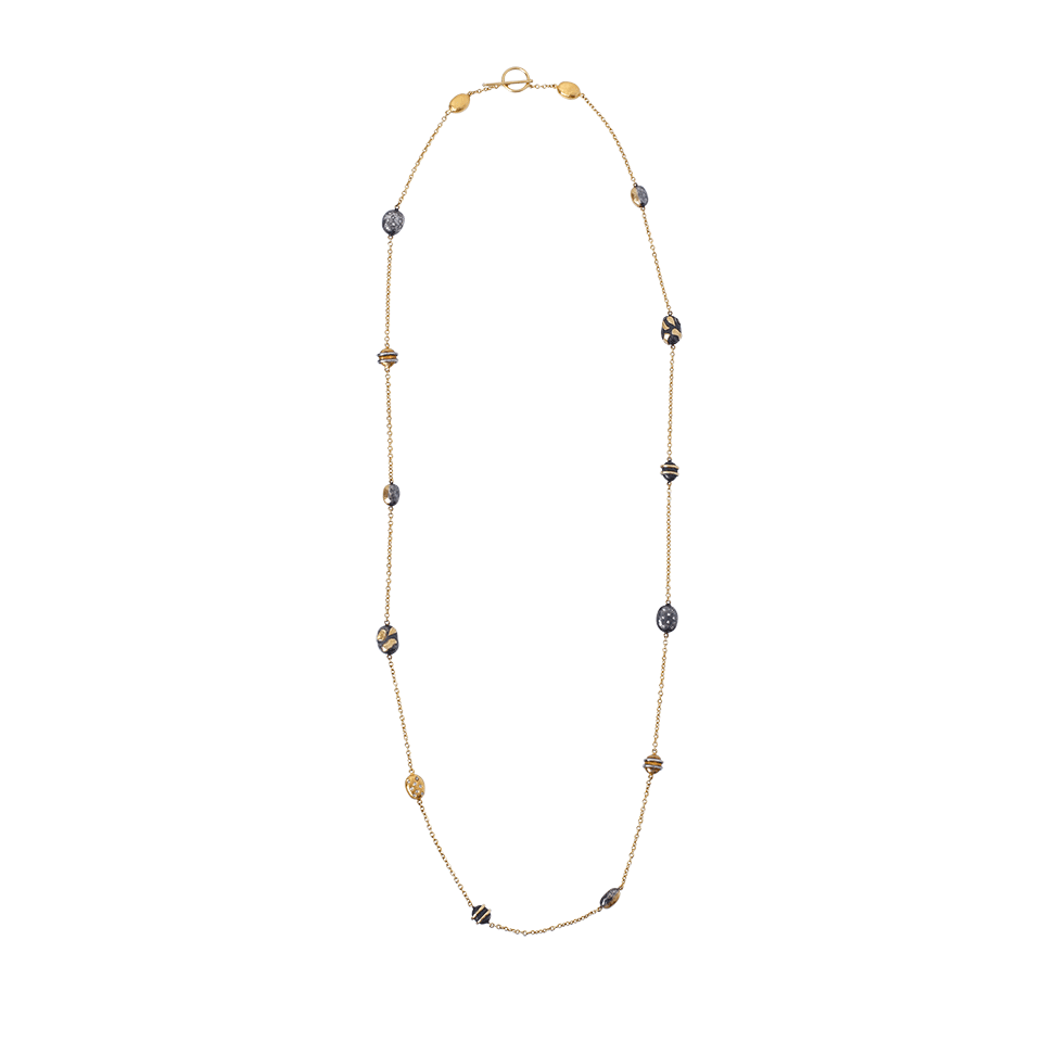 YOSSI HARARI-Helen Mini Wrap Necklace-YELLOW GOLD
