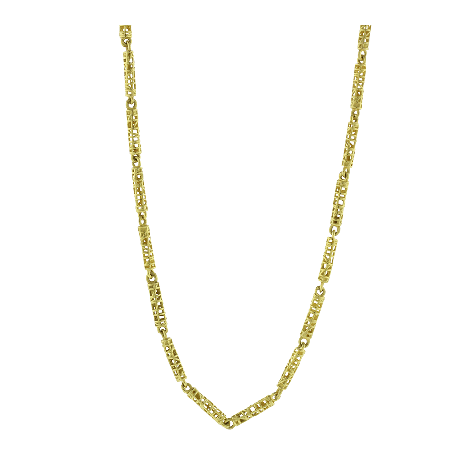 YOSSI HARARI-Lace Wrap Necklace-YELLOW GOLD