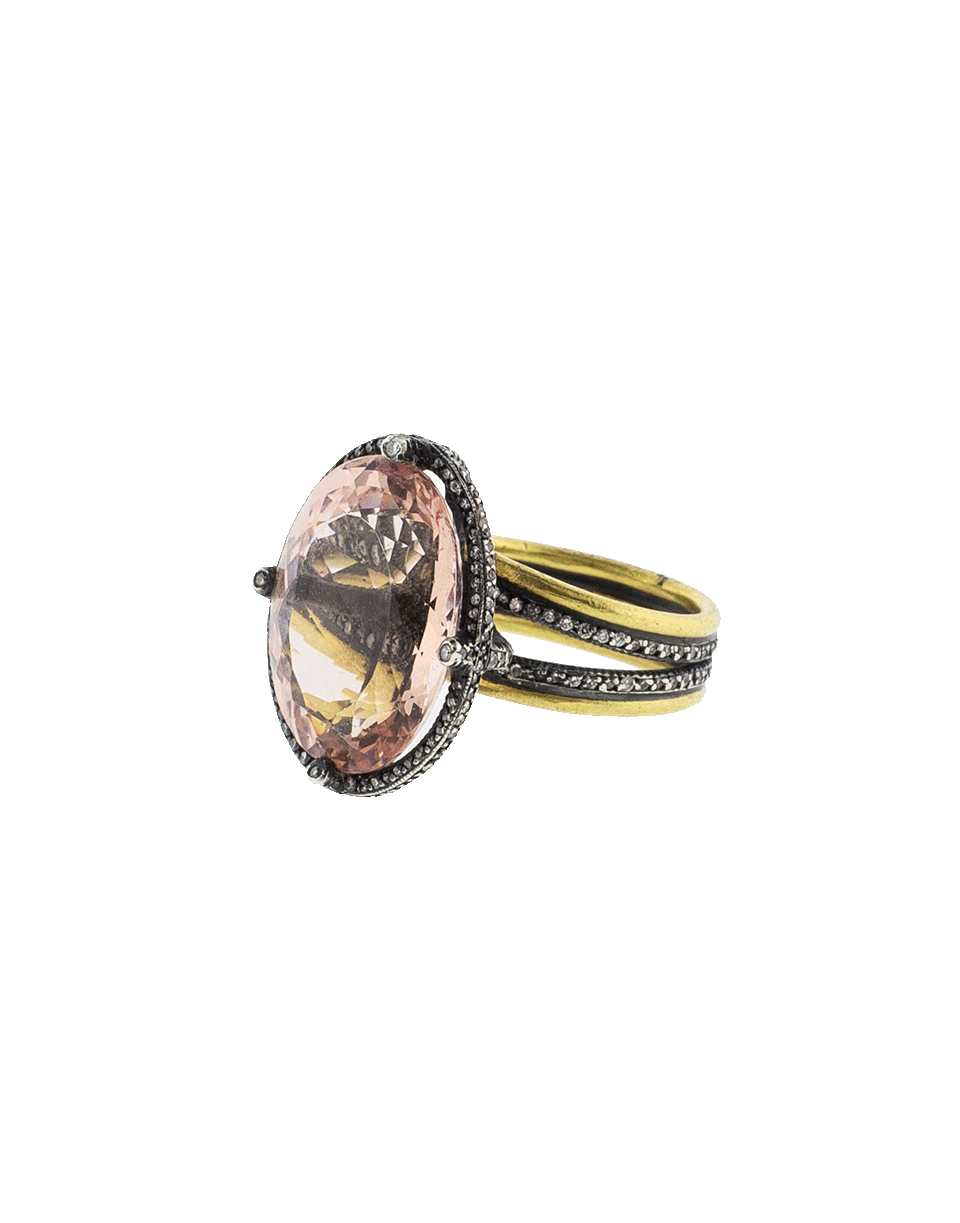 YOSSI HARARI-Topkapi Morganite Ring-YELLOW GOLD