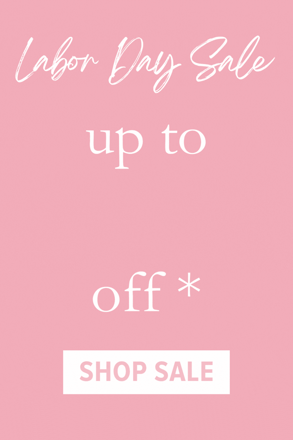 Labor Day x Up To 80% Off Sale