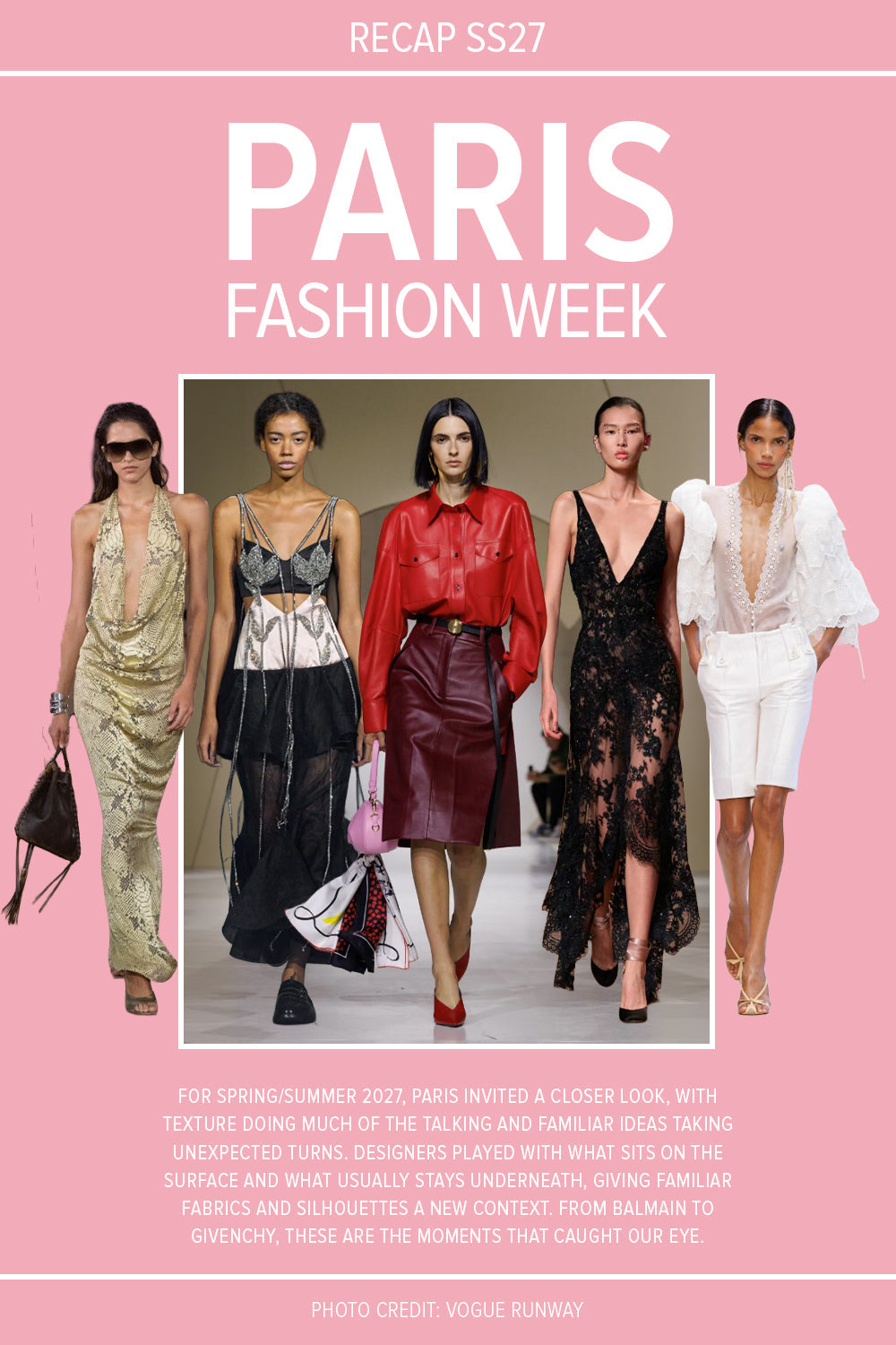 SS27 Paris Fashion Week Recap