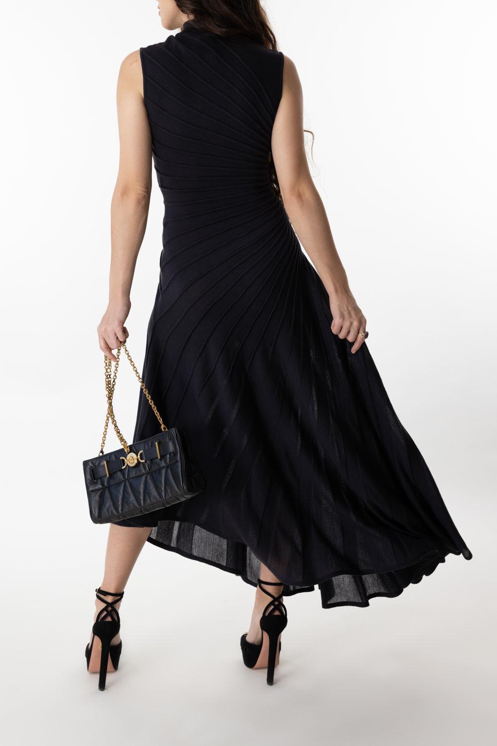 Ray Dress - Anthracite-ANTHRCTE-38-CLOTHINGDRESSCOCKTAIL-ALAÏA