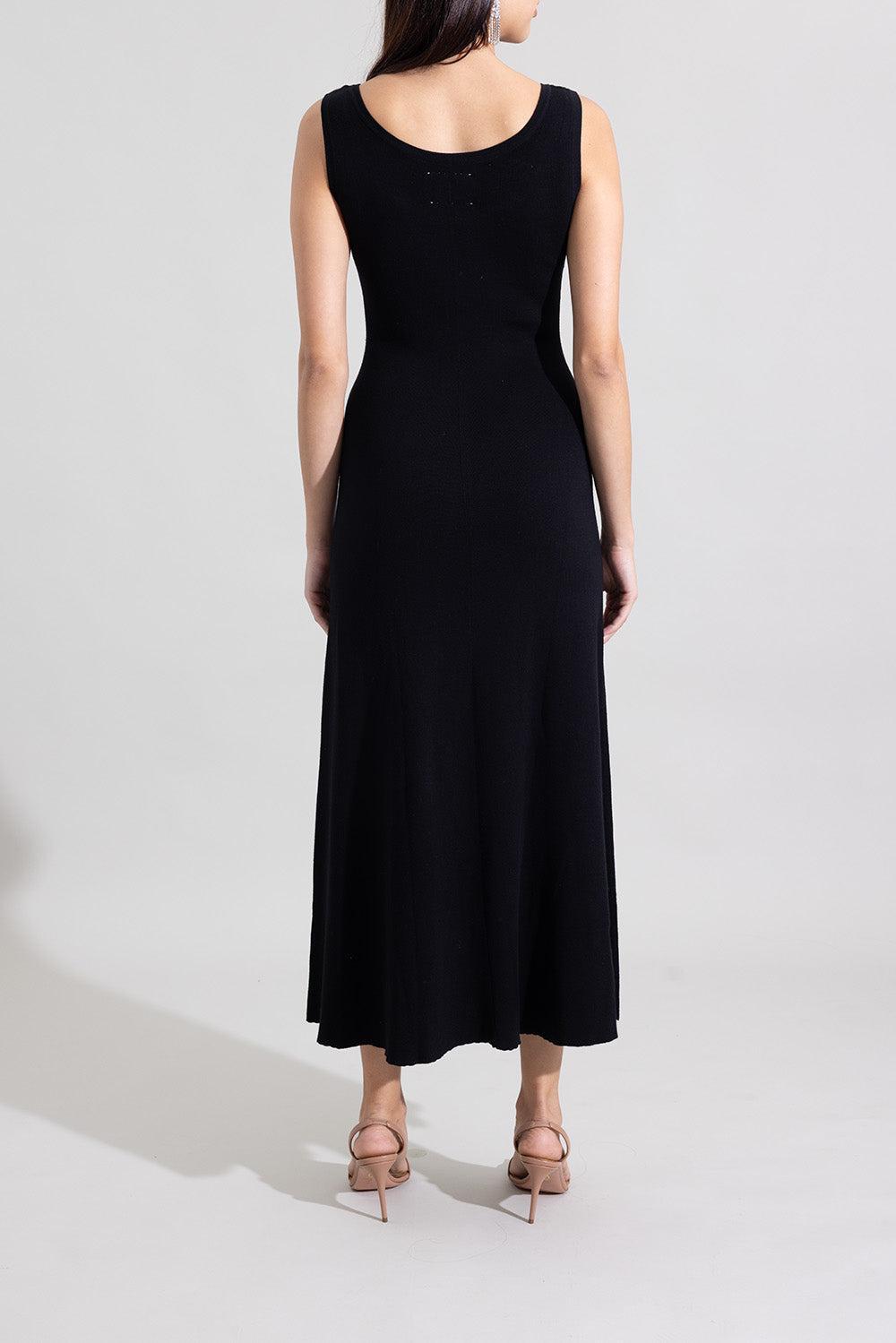 Scoopneck Tank Dress-BLACK-XS-CLOTHINGDRESSCASUAL-LARS ANDERSSON