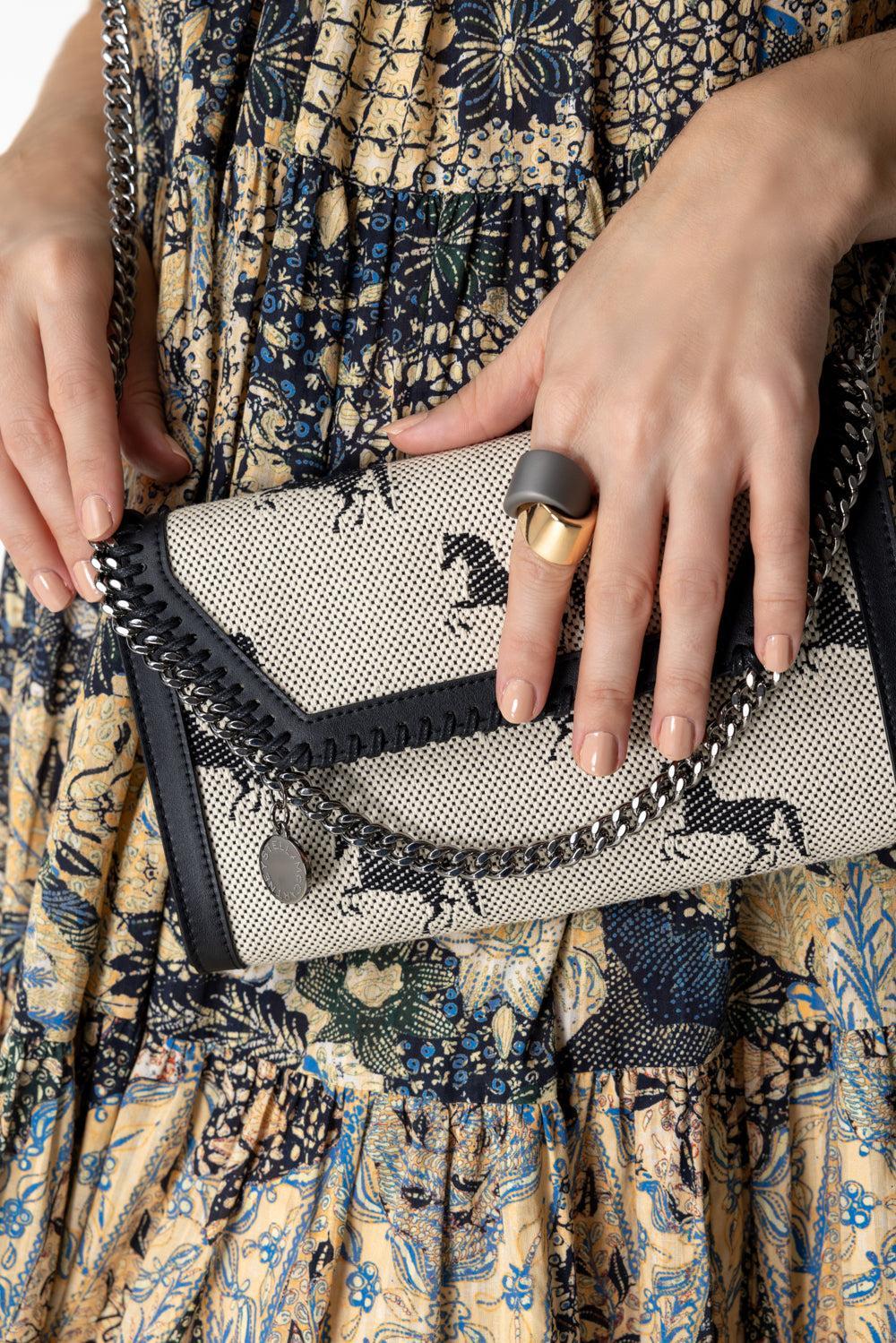 Mini Falabella Crossbody Bag-CREAM/BK-O/S-HANDBAGSHOULDER-STELLA MCCARTNEY