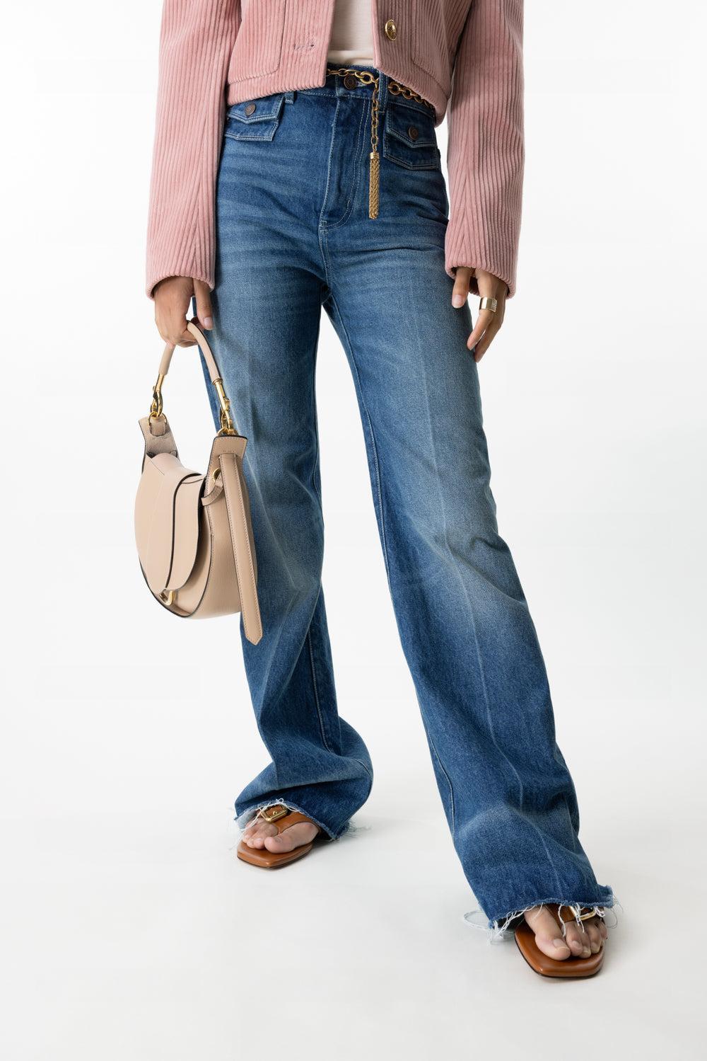 Flare Jeans-OCEANBLU-27-CLOTHINGPANTDENIM-CHLOÉ