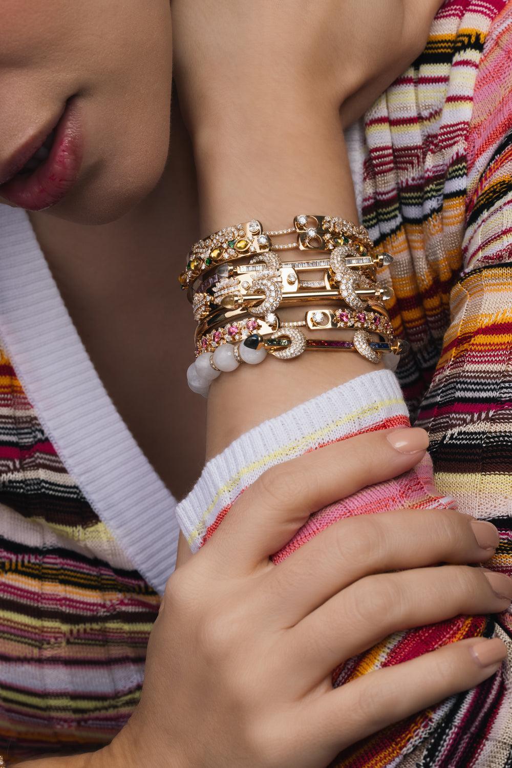 The Butterfly Keeper Bangle Bracelet-YELLOW GOLD-JEWELRYFINE JEWELBRACELET O-NOUVEL HERITAGE