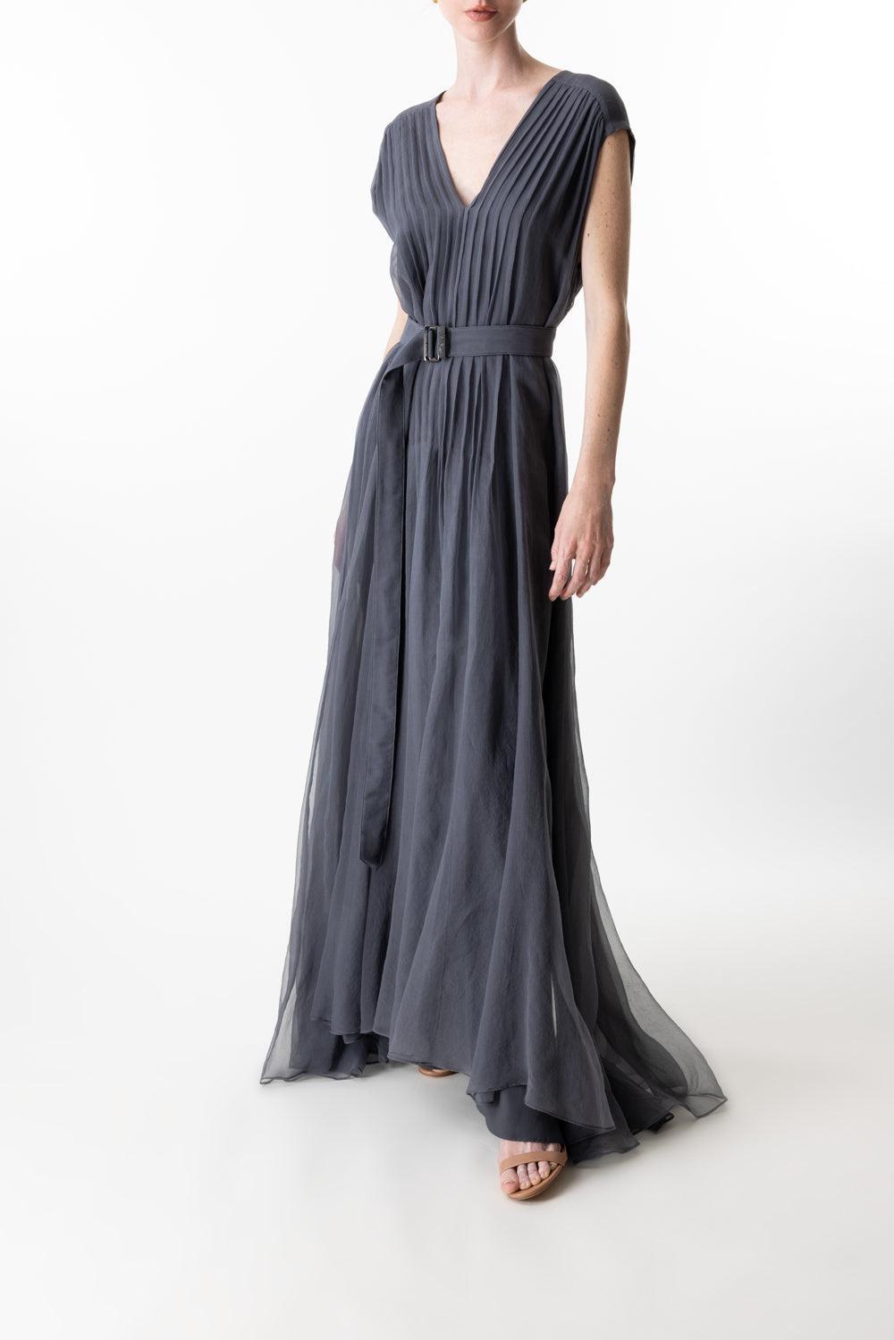 Volume Dress - Charcoal-CHARCOAL-XL-CLOTHINGDRESSCASUAL-BRUNELLO CUCINELLI