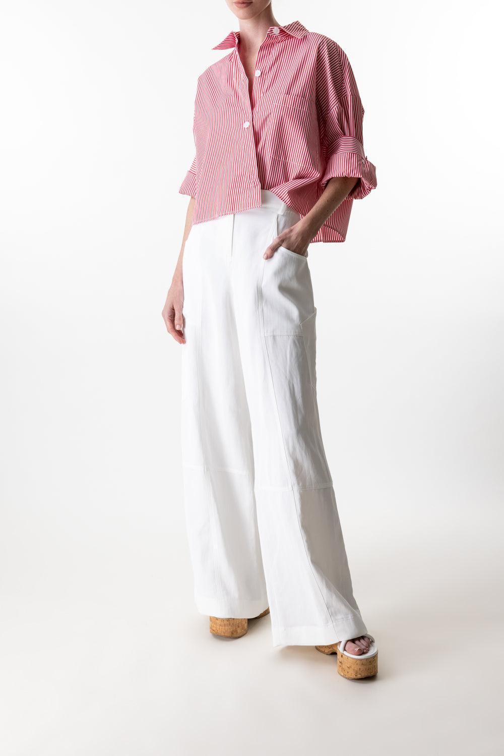Next Ex Shirt - Red White-RED/WHT-P-CLOTHINGTOPBLOUSE-TWP