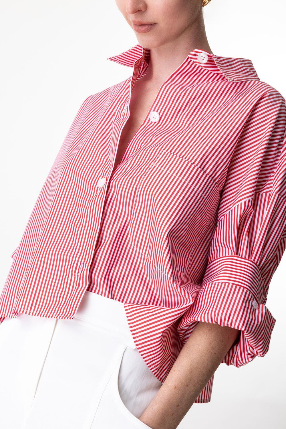 Next Ex Shirt - Red White-RED/WHT-P-CLOTHINGTOPBLOUSE-TWP