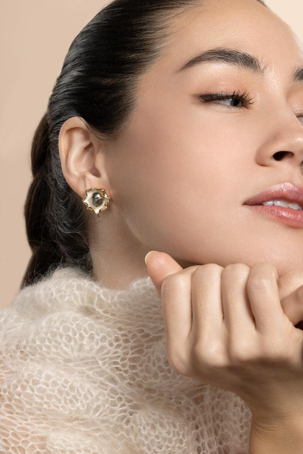 Keshi Pearl White Drop Earrings-YELLOW GOLD-JEWELRYFINE JEWELEARRING-VICTOR VELYAN
