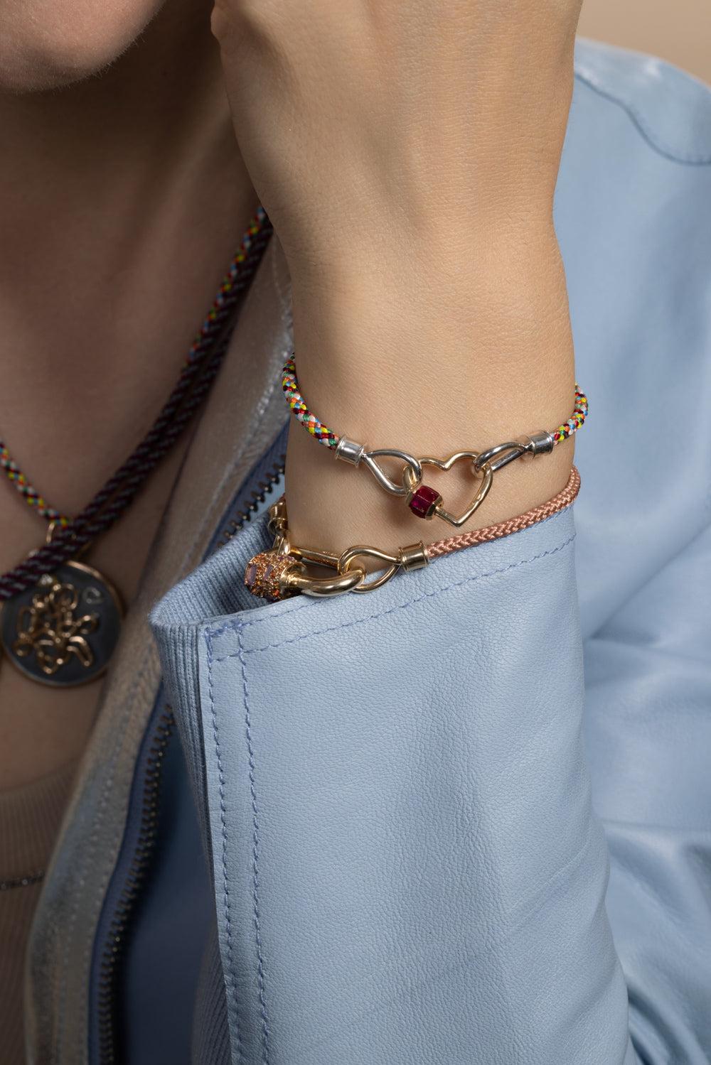 Taffy The String Project Bracelet - Silver-SILVER-6-JEWELRYFINE JEWELBRACELET O-MARLA AARON