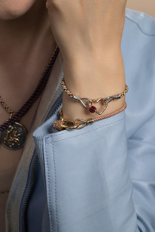 Taffy The String Project Bracelet - Silver-SILVER-6-JEWELRYFINE JEWELBRACELET O-MARLA AARON