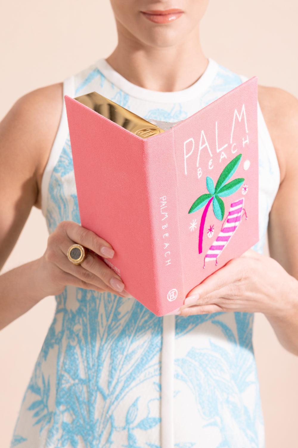 Palm Beach Book Clutch Bag-PINK-HANDBAGSHOULDER-OLYMPIA LE TAN