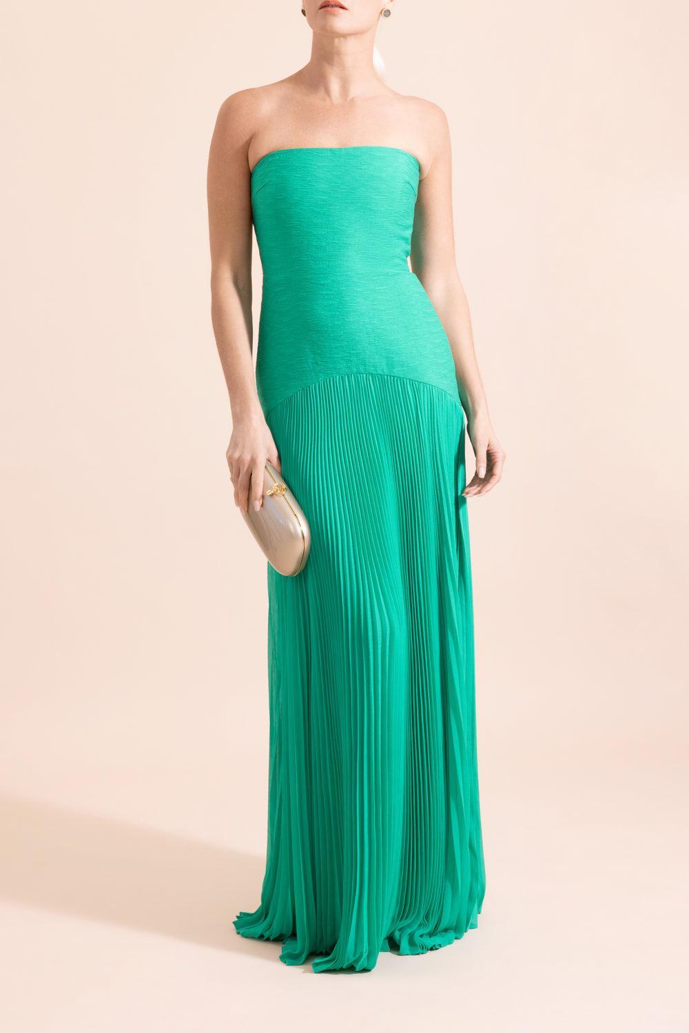 Sunniva Dress - Green-EMERALD-XS-CLOTHINGDRESSCASUAL-ALEXIS