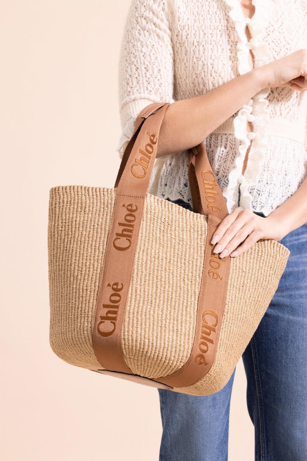 Woody Large Basket - Dusty Stone-DUSTYTN-HANDBAGTOTES-CHLOÉ