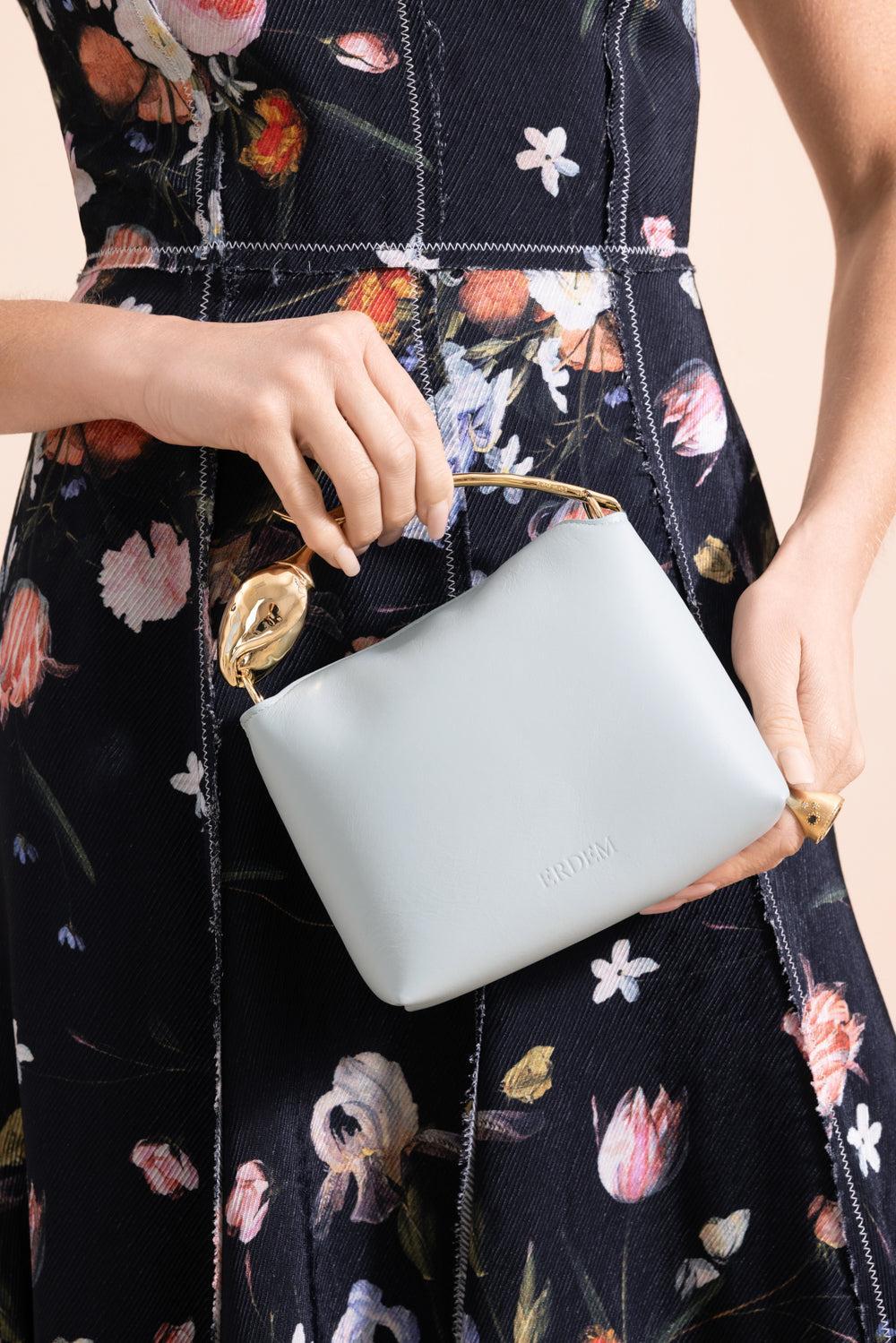 Mini Bloom Bag - Duck Egg-BLUE-HANDBAGCLUTCHES-ERDEM