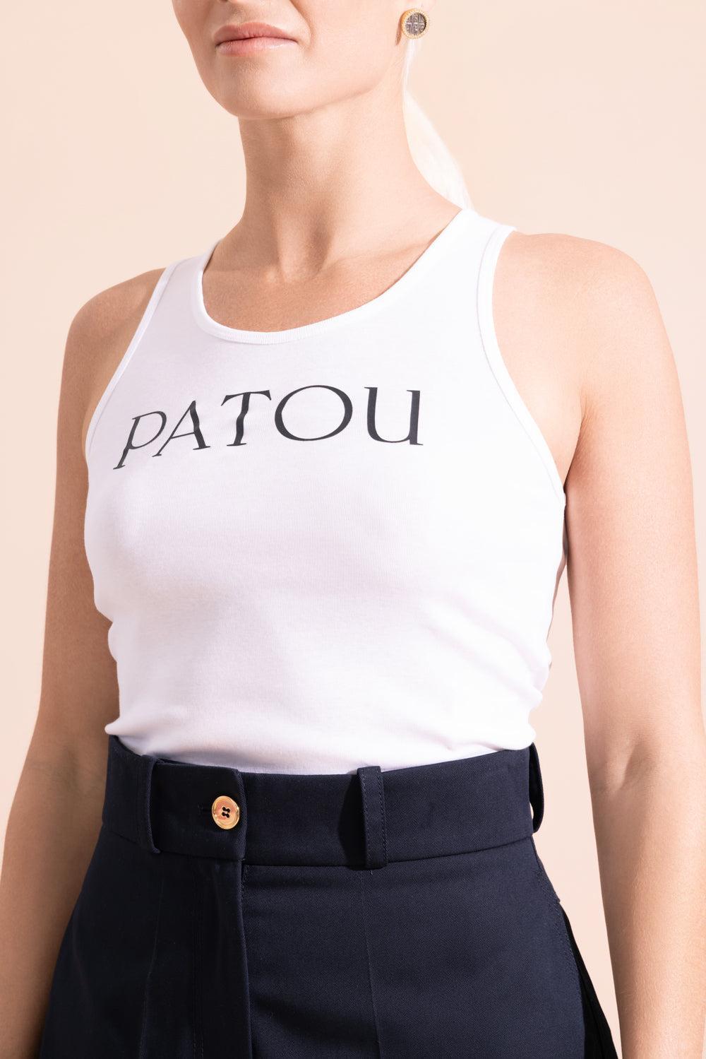 Iconic Tank Top-WHITE-XS-CLOTHINGTOPTUNIC-PATOU