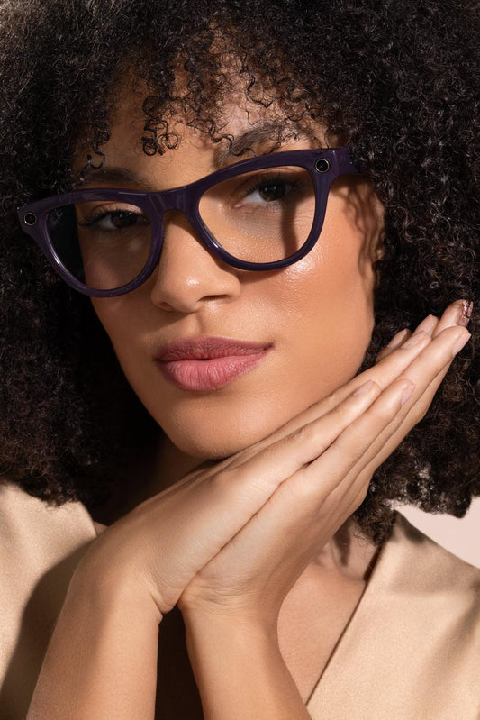 Meta Skyler Gen 2 Sunglasses - Shiny Mystic Violet Amethyst-PURPLE-ACCESSORIESUNGLASSES-RAY-BAN