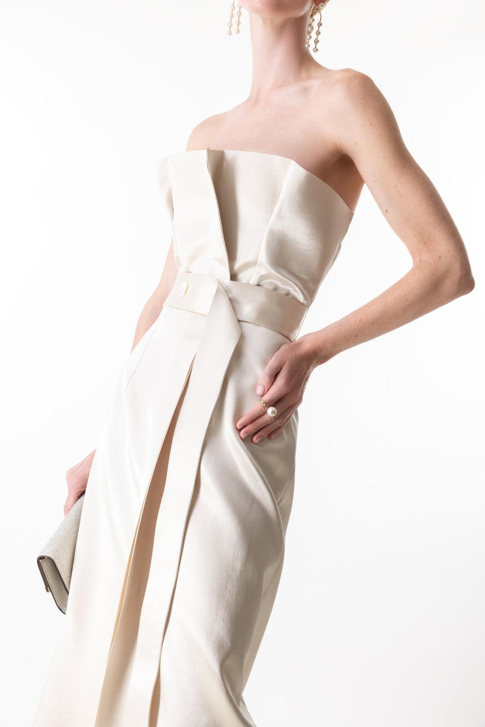 Strapless Midi Dress-IVORY-40-CLOTHINGDRESSCOCKTAIL-PHILOSOPHY