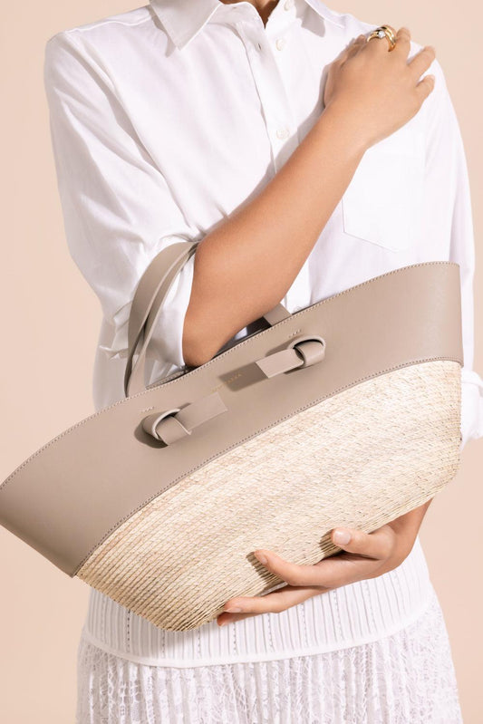 Knot Small Basket Bag - Mouton-CREAM-HANDBAGTOTES-ALTUZARRA
