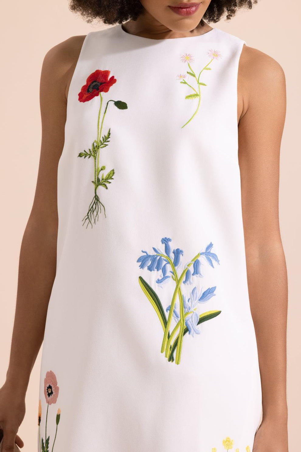floral mini shift dress Chellie Shift Mini Dress Trevis Floral BLK-PASTEL / XS by Sugarlips