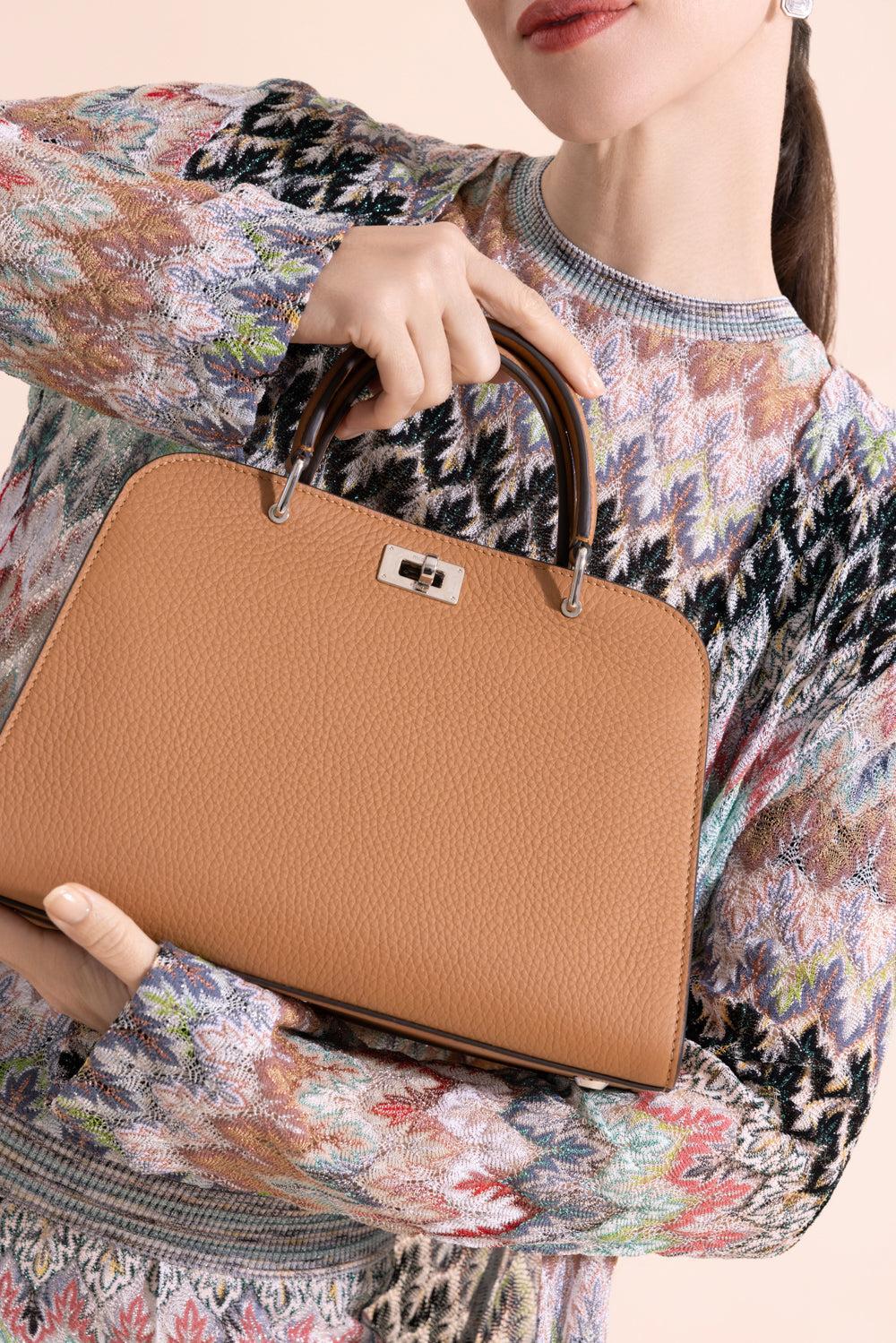 Opera Mini Bag - Camel-BROWN-HANDBAGTOP HANDLE-MICHINO