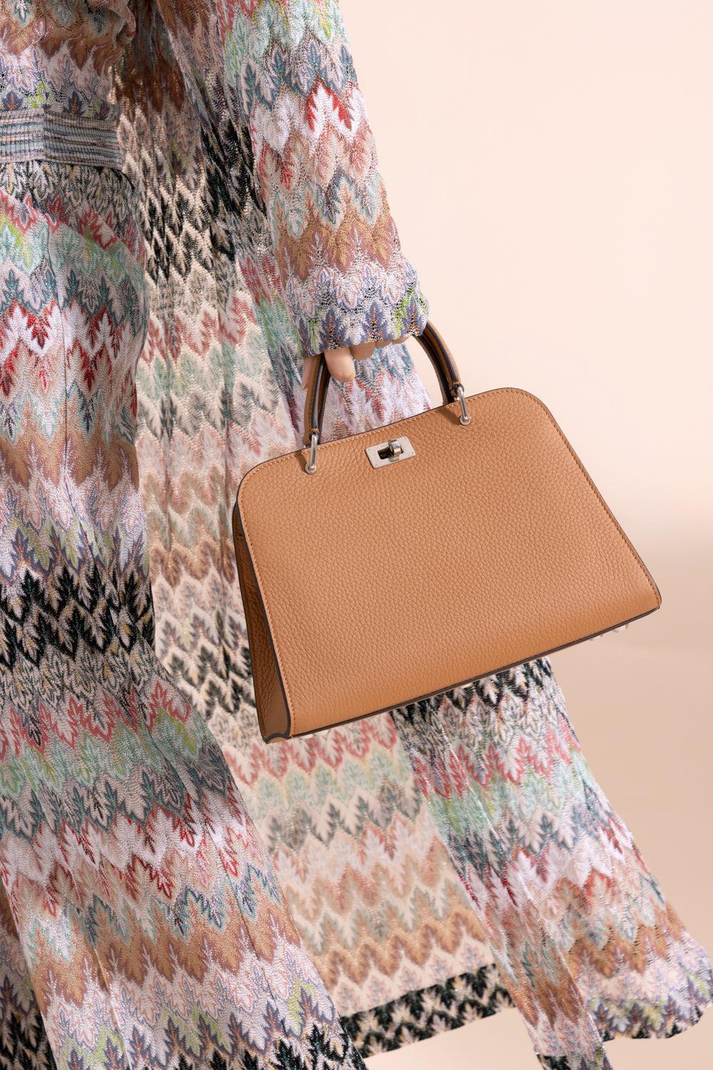 Opera Mini Bag - Camel-BROWN-HANDBAGTOP HANDLE-MICHINO