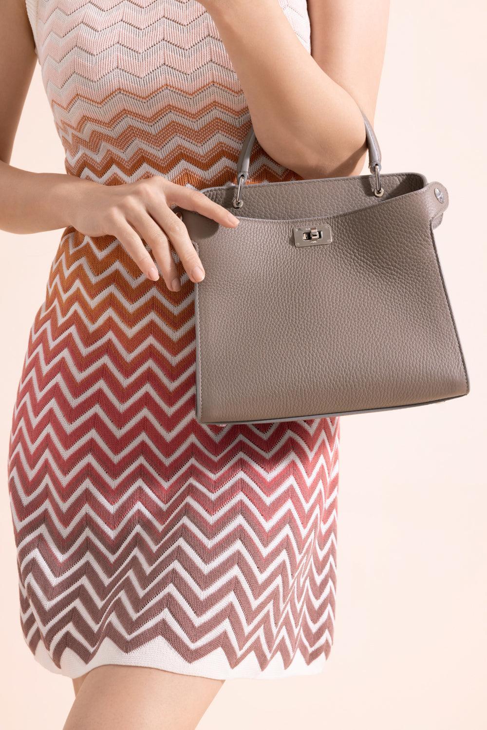 Lutece Mini Bag - Elephant-GREY-HANDBAGTOP HANDLE-MICHINO
