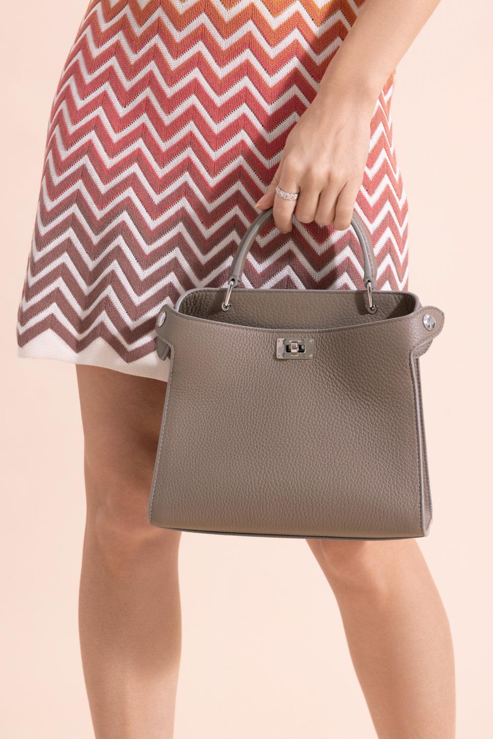Lutece Mini Bag - Elephant-GREY-HANDBAGTOP HANDLE-MICHINO