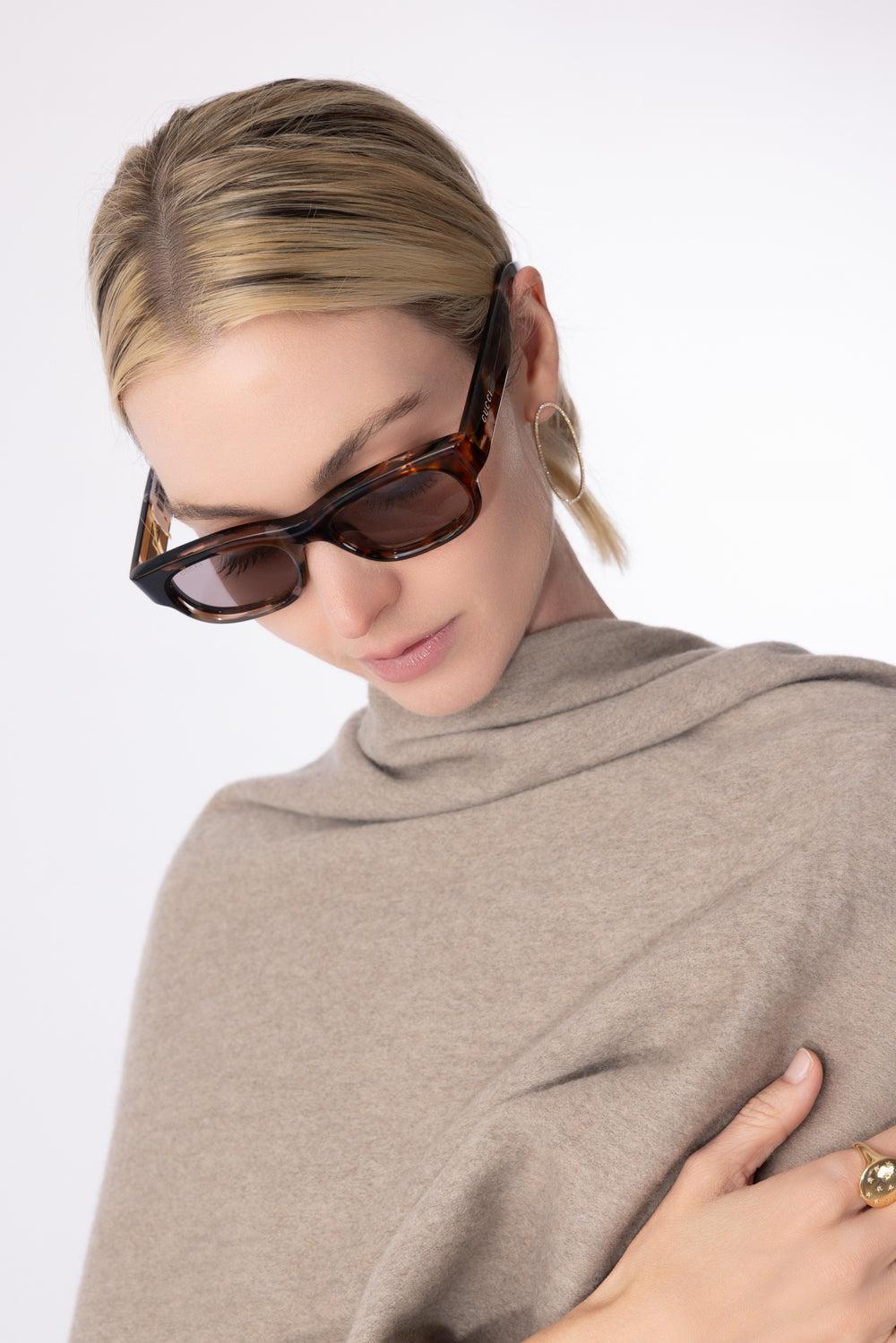 Transparent Rectangle Sunglasses | GUCCI – Marissa Collections