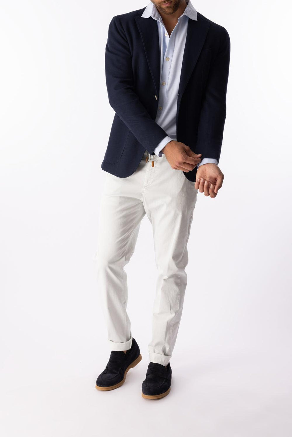 Eleventy navy suede loafers Suede Loafer - Blue | ELEVENTY – Marissa Collections main image 4