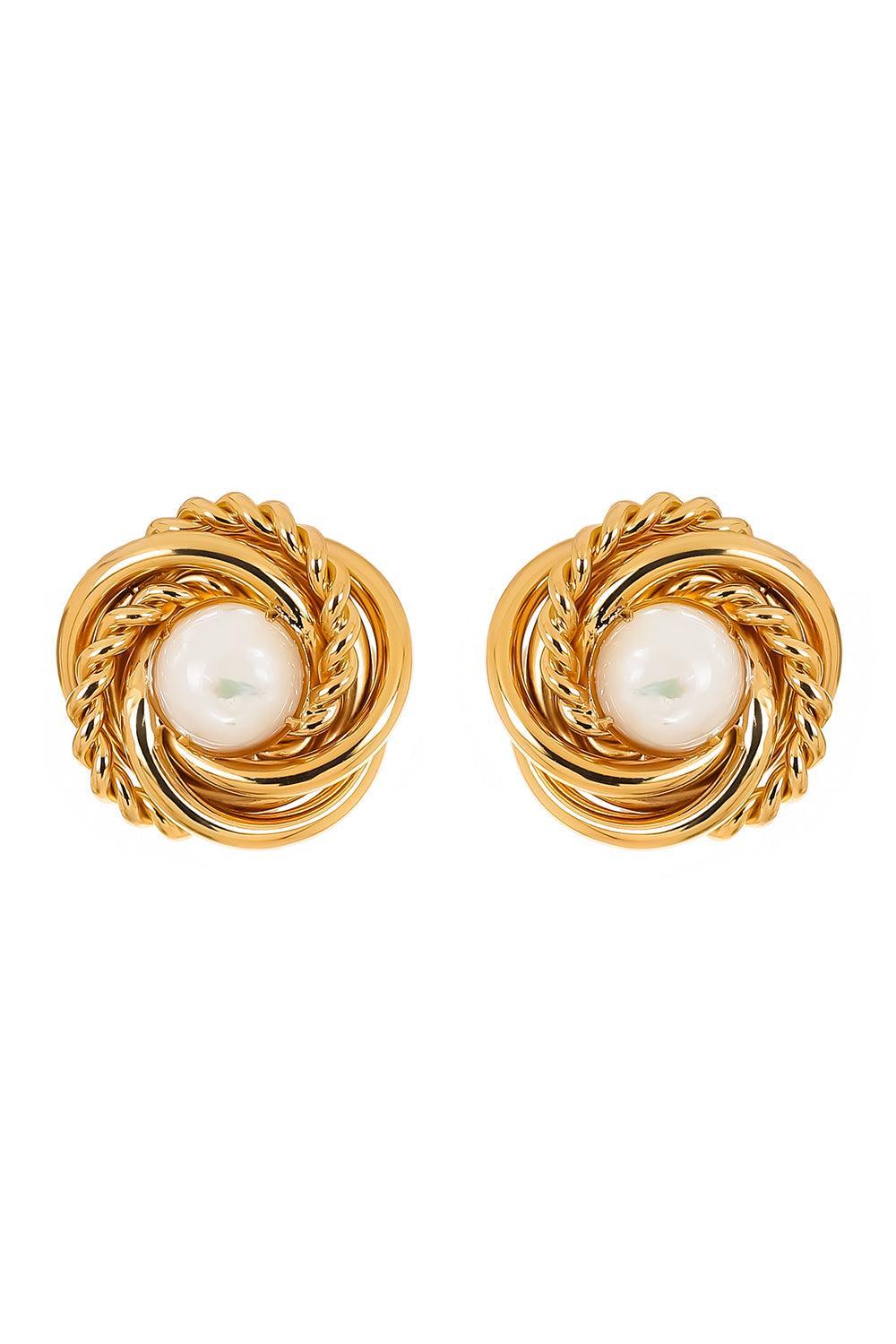 Pearl Atika Stud Earrings-WHITE-JEWELRYBOUTIQUEEARRING-GAS BIJOUX