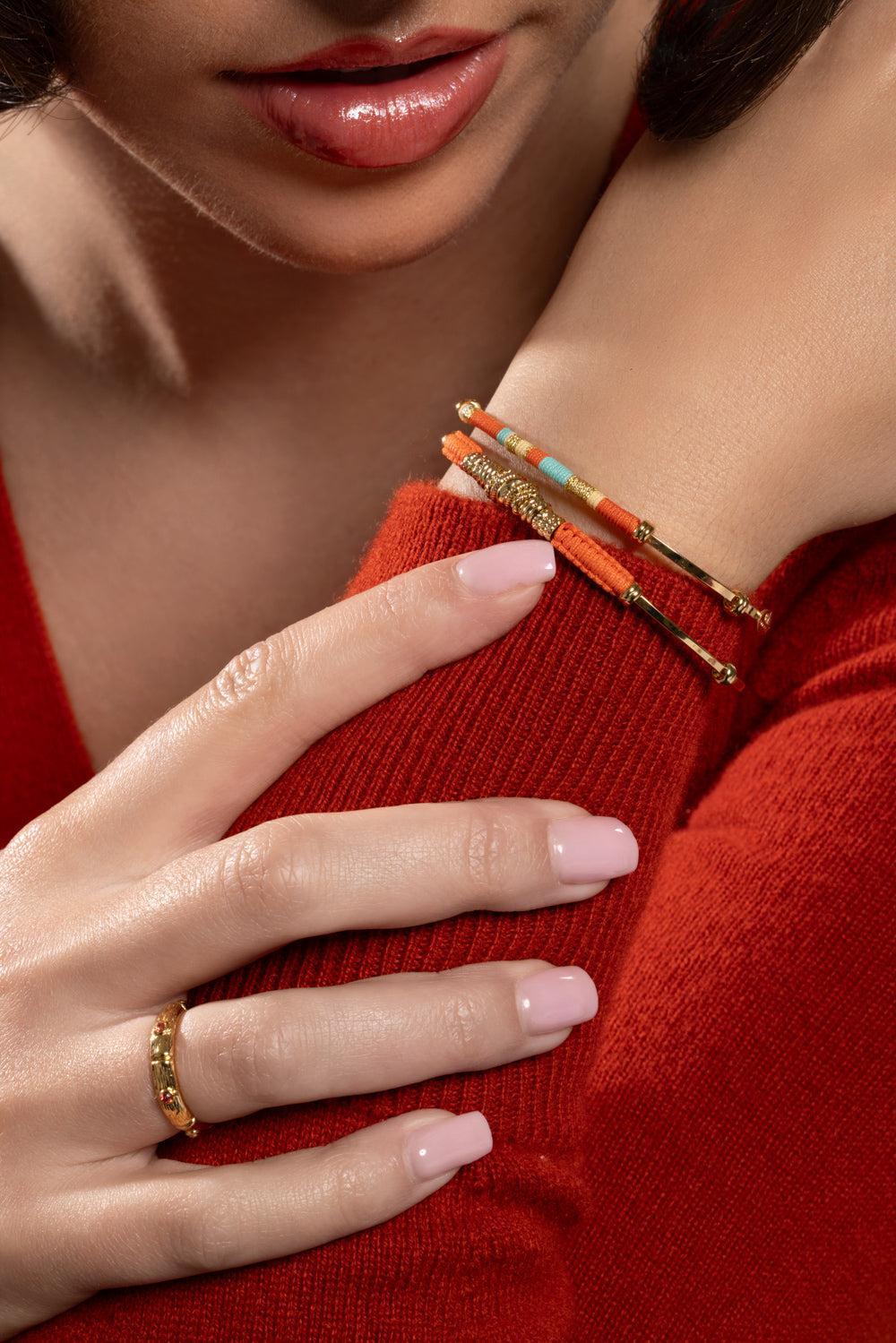 Orange Zizanie Bracelet-ORANGE-JEWELRYBOUTIQUEBRACELET O-GAS BIJOUX