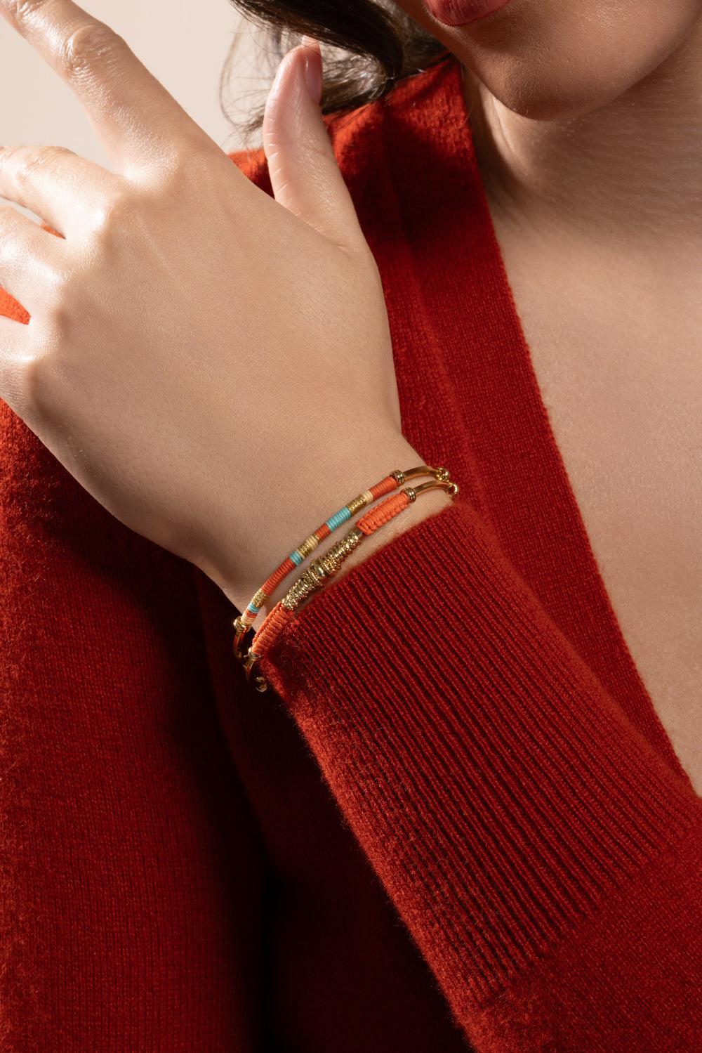 Orange Zizanie Bracelet-ORANGE-JEWELRYBOUTIQUEBRACELET O-GAS BIJOUX