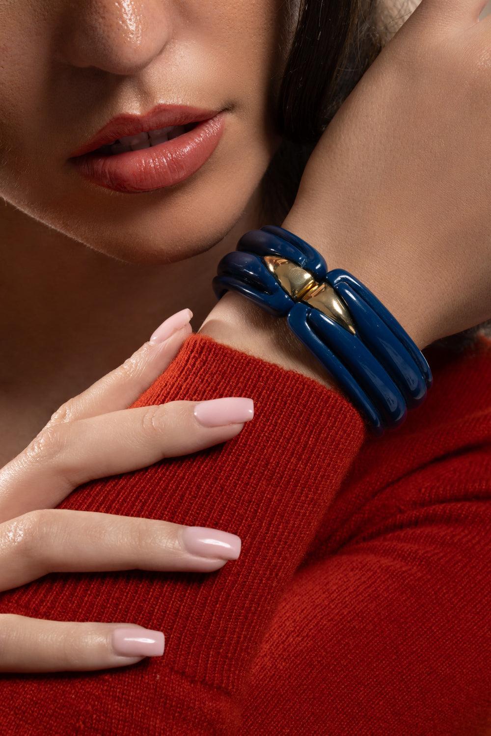 Navy Ecume Bracelet-NAVY-JEWELRYBOUTIQUEBRACELET O-GAS BIJOUX