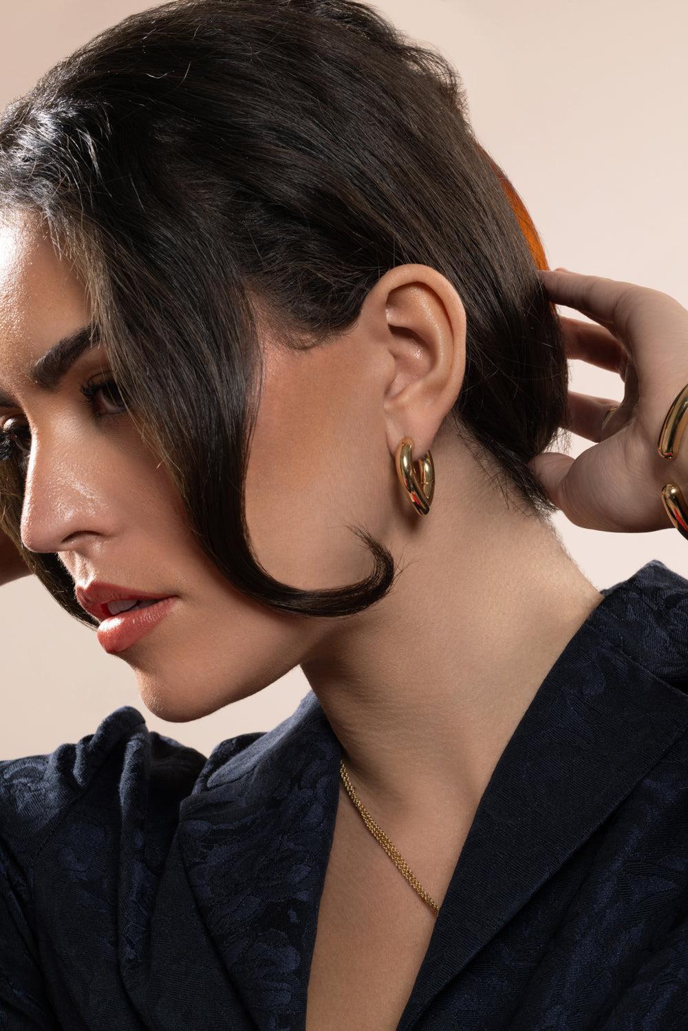 Big Drop Link Earrings-YELLOW GOLD-JEWELRYFINE JEWELEARRING-ENGELBERT 1920