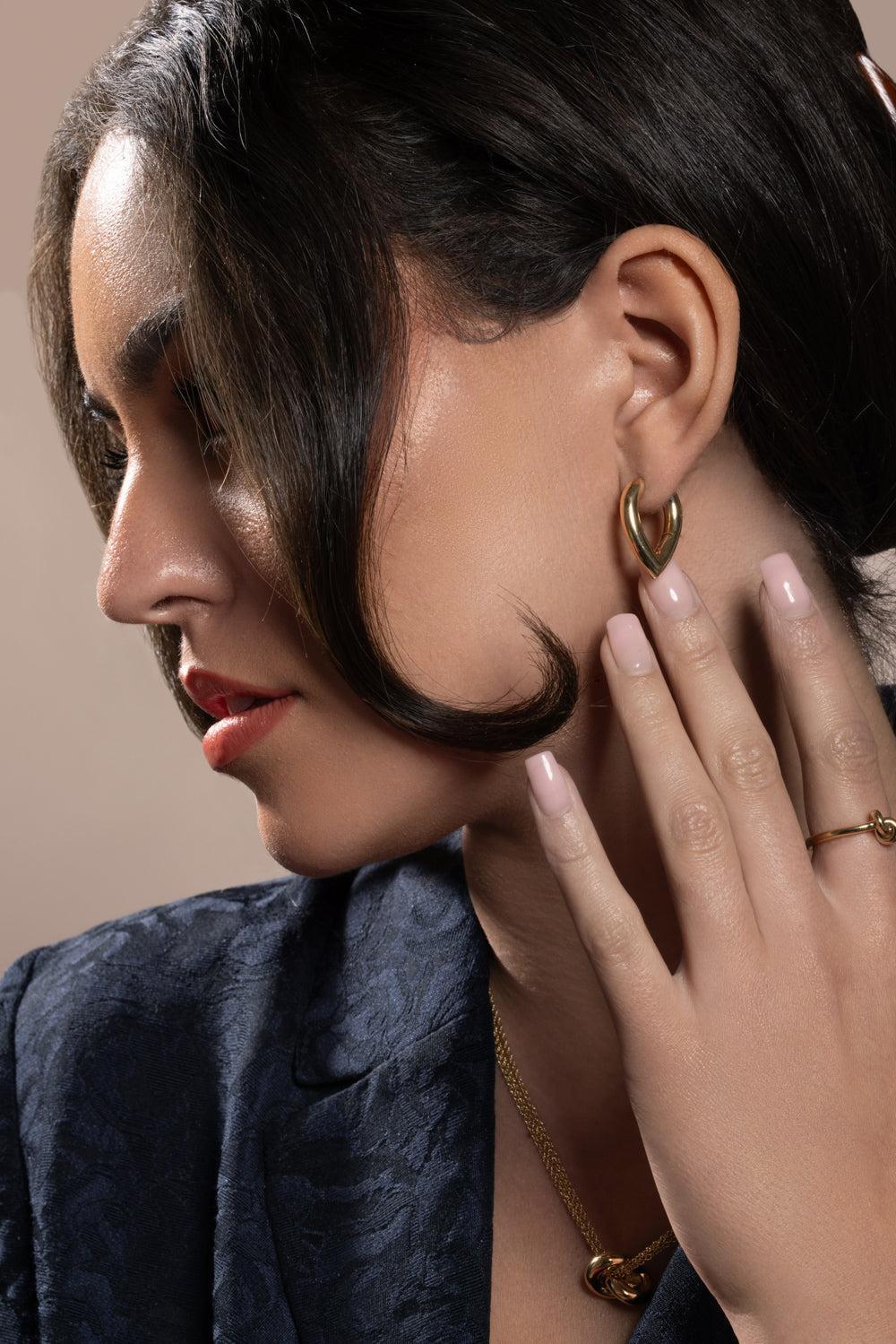 Medium Drop Link Earrings-YELLOW GOLD-MED-JEWELRYFINE JEWELEARRING-ENGELBERT 1920