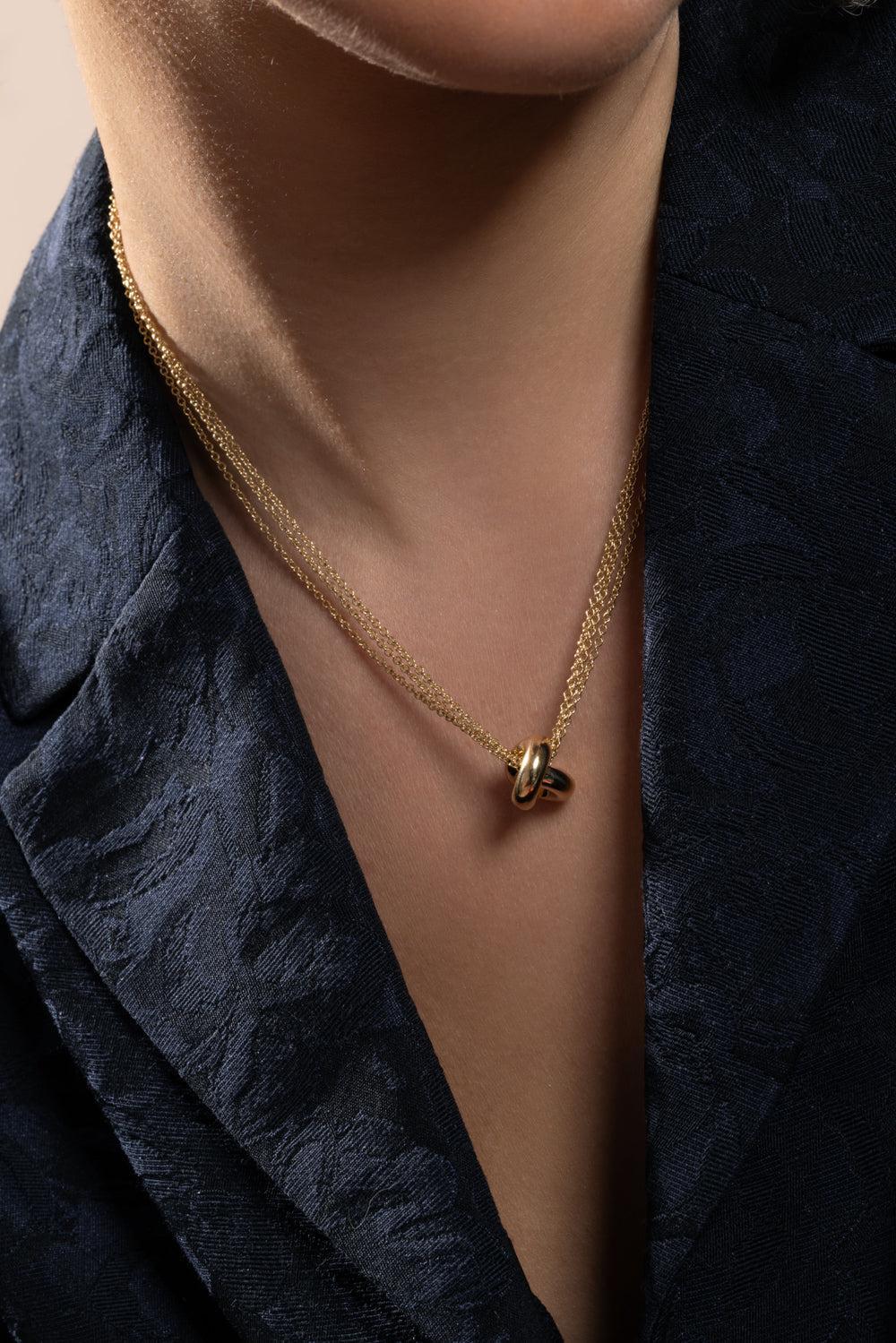 Medium Legacy Knot Pendant Necklace-YELLOW GOLD-JEWELRYFINE JEWELNECKLACE O-ENGELBERT 1920