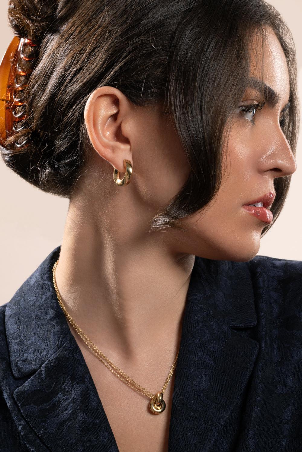 Big Aurea Spira Creoles Earrings-YELLOW GOLD-JEWELRYFINE JEWELEARRING-ENGELBERT 1920