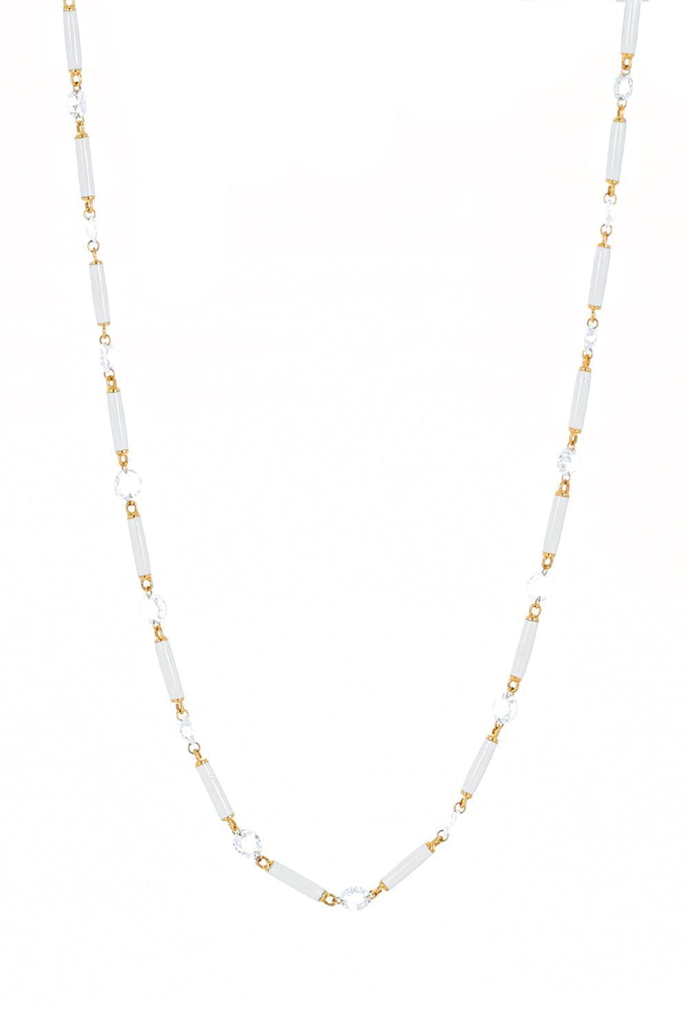 Diamond White Ethereal Necklace-YELLOW GOLD-18-JEWELRYFINE JEWELNECKLACE O-64 FACETS