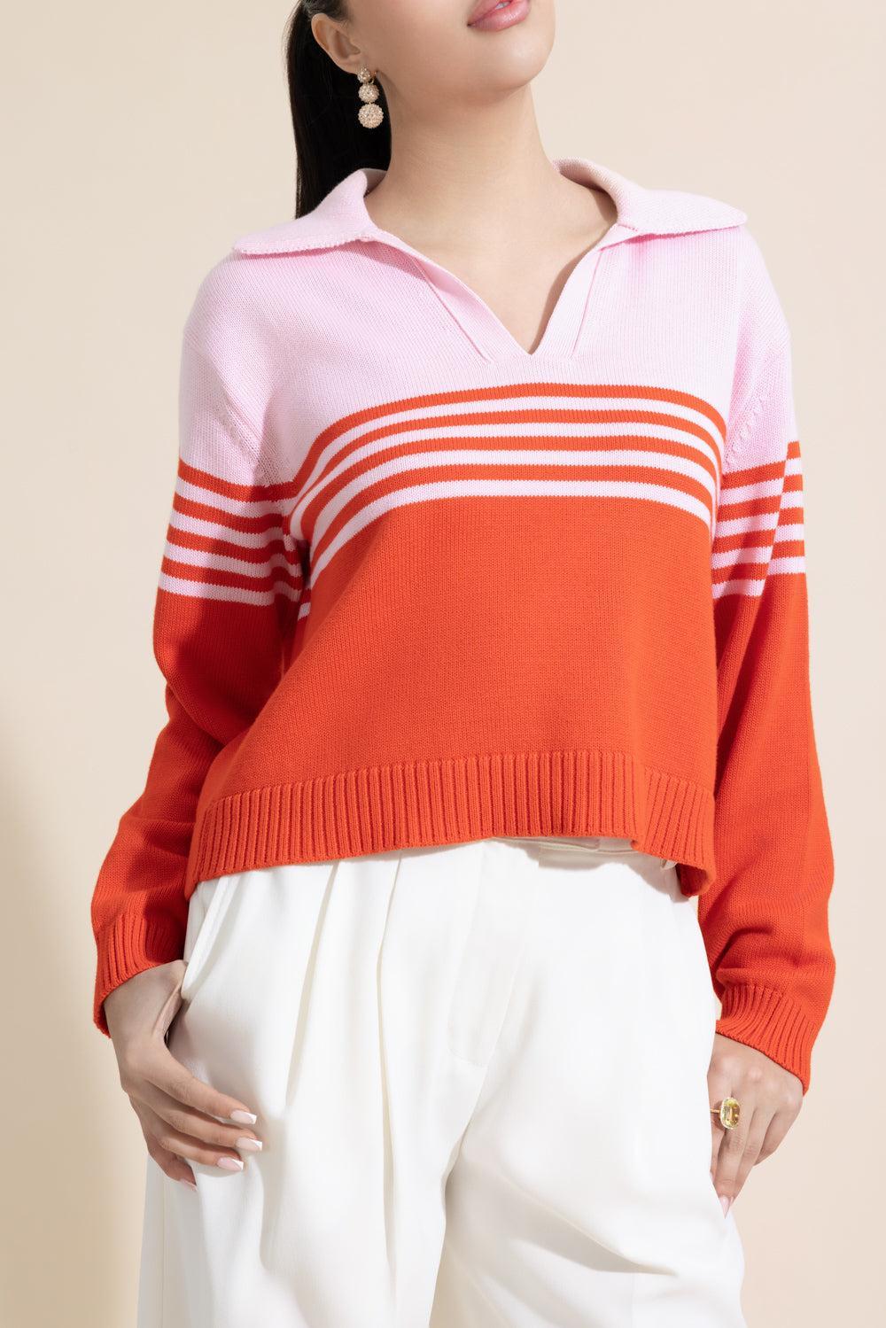 Jules Polo - Lobster Stripe-STRIPE-XS-CLOTHINGTOPKNITS-SIMKHAI