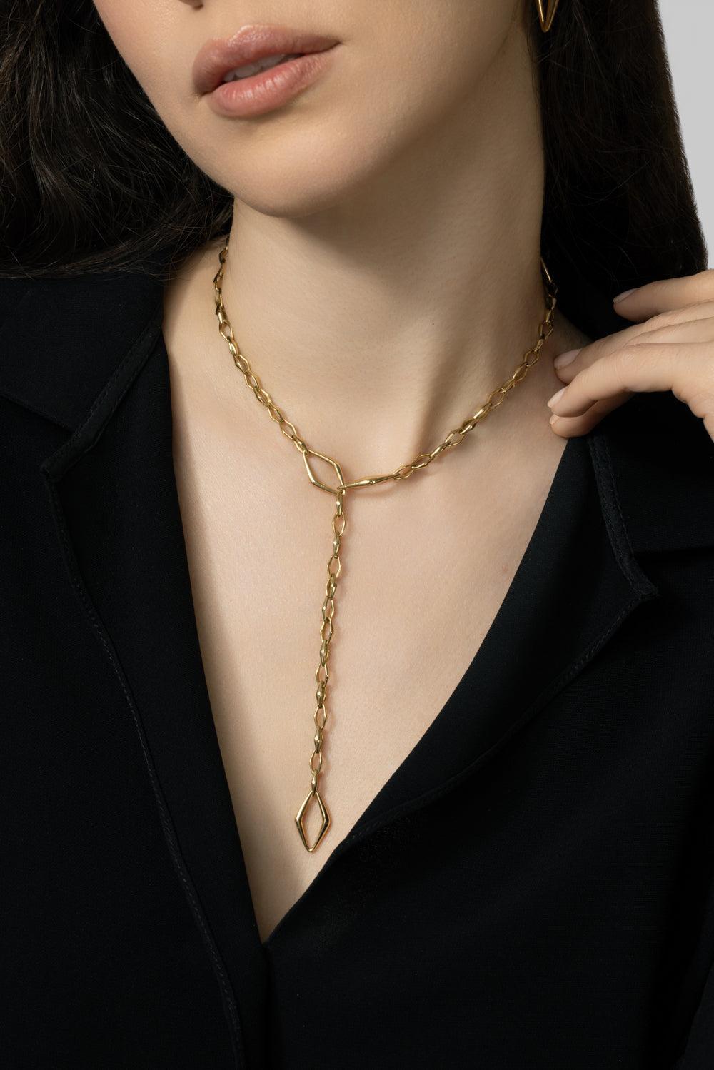 Golden Hour Necklace-YELLOW GOLD-JEWELRYFINE JEWELNECKLACE O-PARULINA