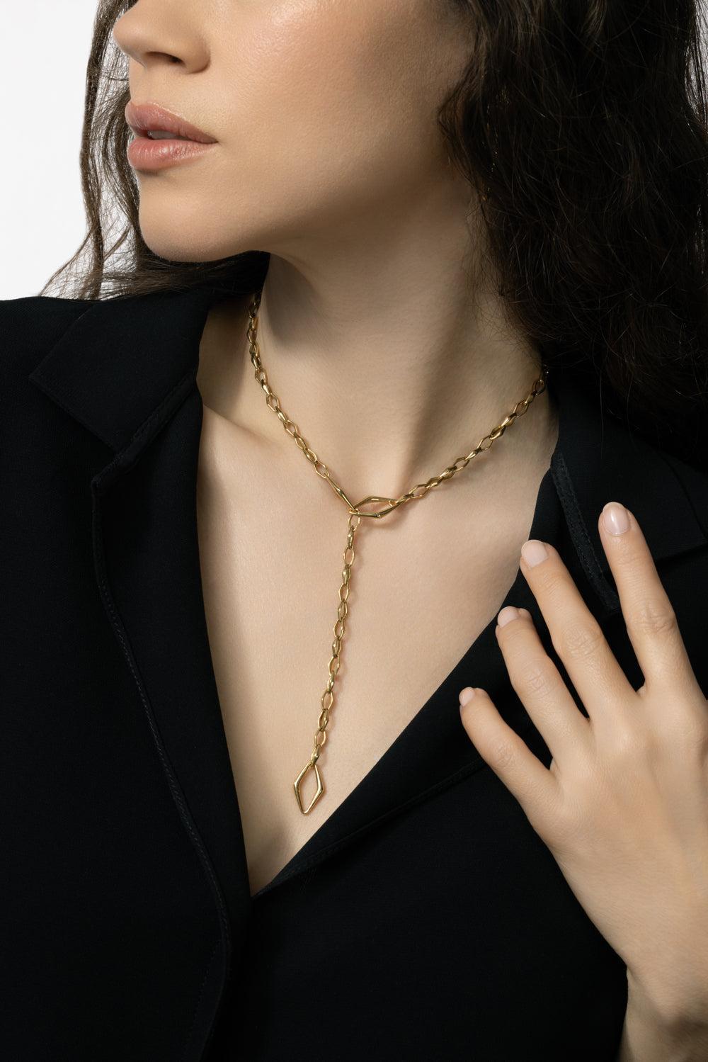 Golden Hour Necklace-YELLOW GOLD-JEWELRYFINE JEWELNECKLACE O-PARULINA